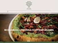 Website Screenshot Ricciardulli Pizzeria Contemporanea