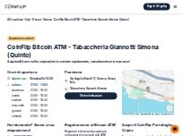 Website Screenshot CoinFlip Bitcoin ATM - Tabaccheria Giannotti Simona (Quinto)