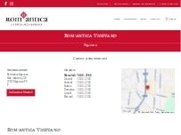 Website Screenshot Rom'antica Vigevano