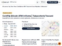Website Screenshot CoinFlip Bitcoin ATM - Tabaccheria Toscani (Repubblica - Via Nazionale)