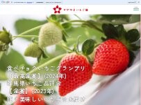 Website Screenshot かがやきいちご園
