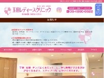 Website Screenshot 玉田レディースクリニック
