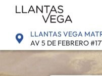 Website Screenshot Llantas Vega Carrizal