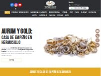 Website Screenshot Aurum Y Gold