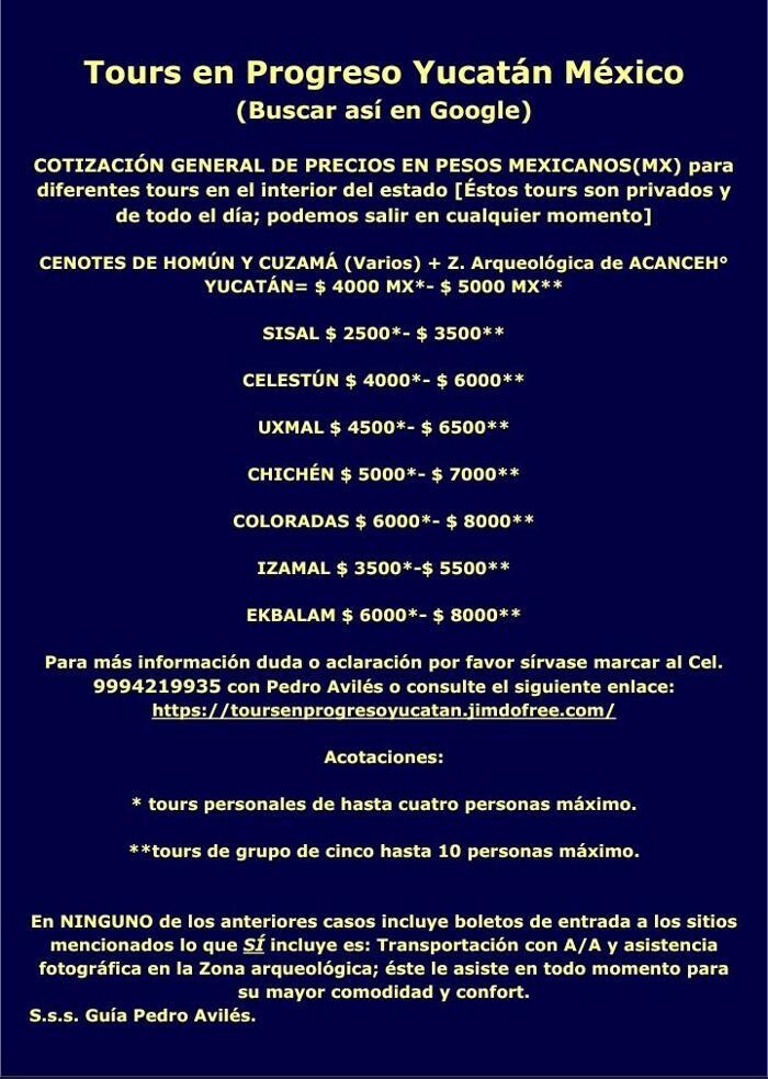 Images Tours en Progreso Yucatán México