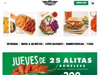 Website Screenshot Wingstop Ensenada