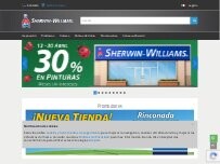 Website Screenshot Sherwin Williams Tecnológico Chihuahua Lagos