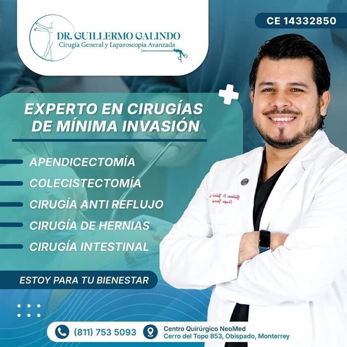 Images Dr. Guillermo Diego Galindo Sotelo - Cirugía General y laparoscópica en San Pedro Garza García
