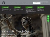 Website Screenshot Despacho Jurídico Soriano Y Asociados
