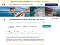 Website Screenshot Club Regina Los Cabos gestionado por Accor