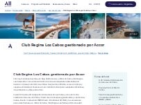 Website Screenshot Club Regina Los Cabos gestionado por Accor