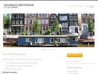 Screenshot for www.hausbootamsterdam.de