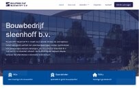 Website Screenshot Bouwbedrijf Sleenhoff
