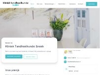 Website Screenshot Kliniek Tandheelkunde Sneek