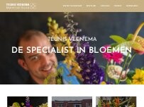 Website Screenshot Teunis Veenema bloem sier kunst