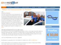 Autorijschool ed van rozelaar website screenshot
