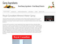 Screenshot for http://www.careyingredients.com