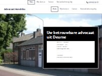 Website Screenshot Advocatenkantoor Hendriks