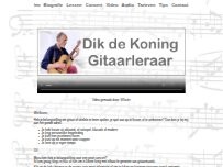 Website Screenshot Dik de Koning gitaarles