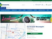 Website Screenshot Euromaster Nieuwegein