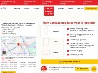 Website Screenshot ThePhoneLab Den Haag - Denneweg