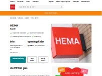 Website Screenshot HEMA