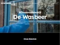 Website Screenshot Schoonmaakbedrijf Wasbeer De