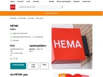 Website Screenshot HEMA