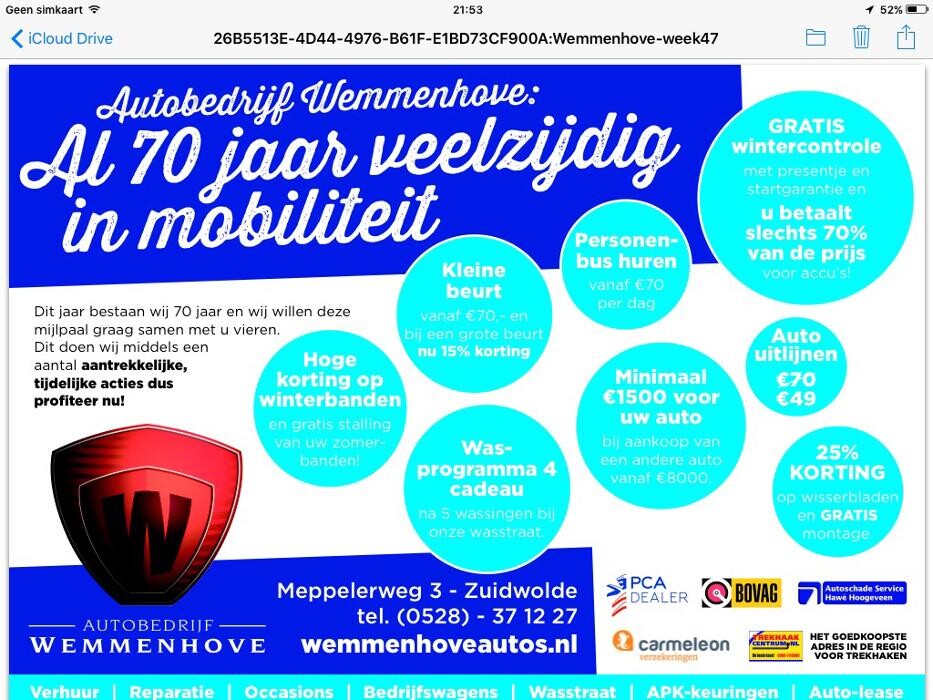 Foto's Autovakmeester Wemmenhove PCA Dealer Citroën Peugeot Renault en Wemmenhove Autoverhuur