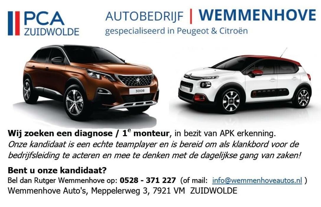 Foto's Autovakmeester Wemmenhove PCA Dealer Citroën Peugeot Renault en Wemmenhove Autoverhuur