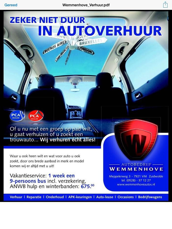 Foto's Autovakmeester Wemmenhove PCA Dealer Citroën Peugeot Renault en Wemmenhove Autoverhuur