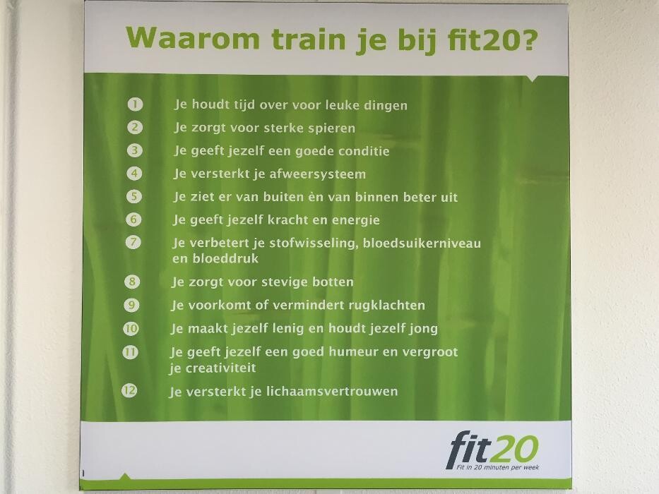 Foto's fit20 Zwolle Hanzeland | Personal training