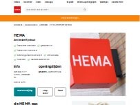 Website Screenshot HEMA