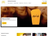 Website Screenshot McCafé