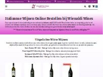 Website Screenshot Wienaldi Wines (webshop/wijnhandel)