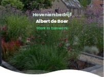 Website Screenshot Hoveniersbedrijf Albert de Boer