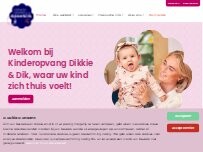 Website Screenshot Kinderopvang Dikkie & Dik locatie Acht