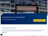 Website Screenshot Interparking Oranjekwartier