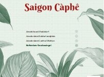 Website Screenshot Saigon Caphé Gelderlandplein