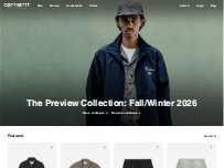 Website Screenshot Carhartt WIP Store Amsterdam Nieuwe Spiegelstraat
