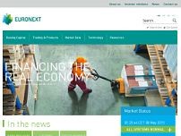 Screenshot for www.euronext.com