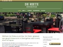 Website Screenshot Café Restaurant De Riete
