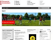 Screenshot for www.sport.amsterdam.nl