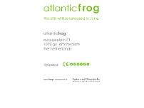 Screenshot for www.atlanticfrog.com