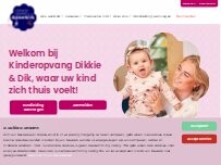 Website Screenshot Dikkie & Dik Kinderdagverblijf Peuterspeelzaal en BSO