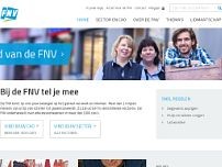 Screenshot for www.fnv.nl