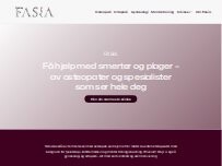 Website Screenshot Fasia Sport og Rehab AS