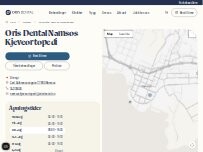 Website Screenshot Oris Dental Namsos Kjeveortopedi
