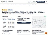 Website Screenshot CoinFlip Bitcoin ATM - Bellbird Dairy Whitiora (Whitiora)