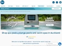 Website Screenshot Spa World Auckland